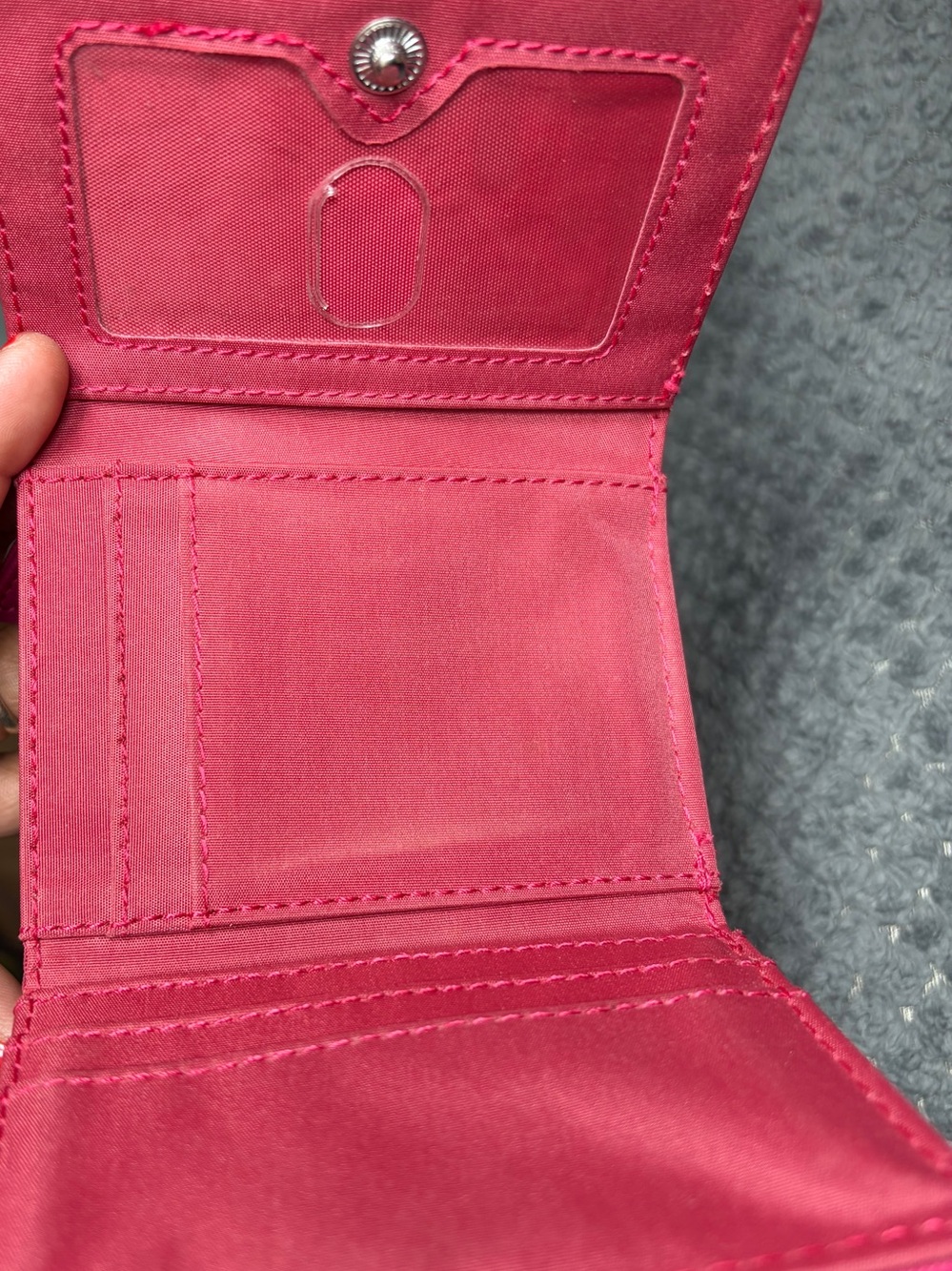 State Keeper Hot Pink Zip Wallet - Picture 4 of 5
